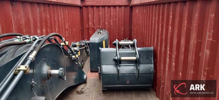 Parts packed in a container