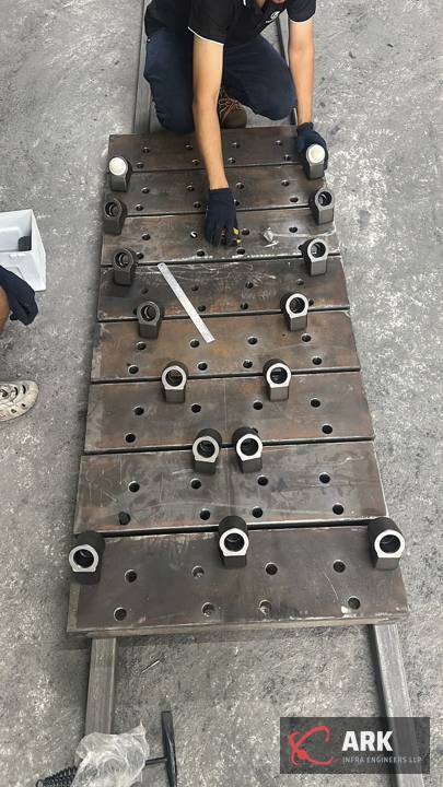 Trench plate during fabrication